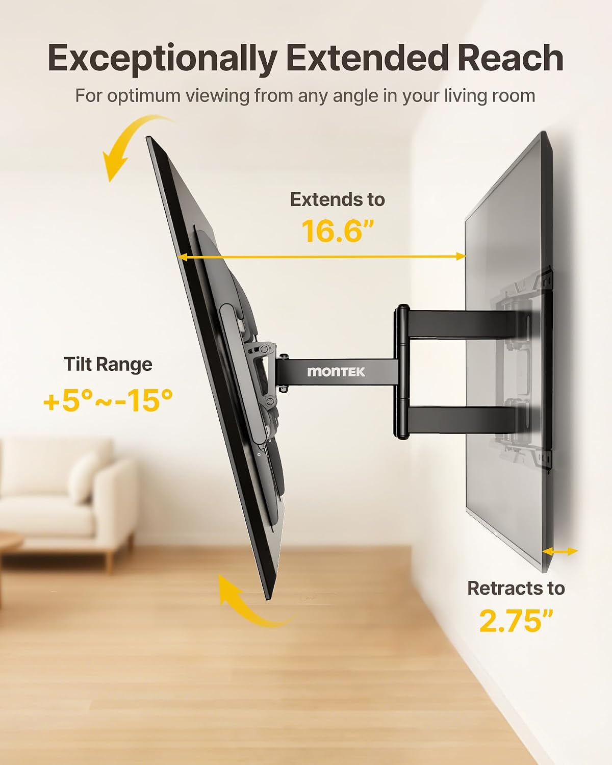 heavy-duty-full-motion-tv-wall-mount-for-37-90-inch-tvs-up-to-165-lb-dual-articulating-arms-extend-16-6-in-smooth-tilt-and-swivel-4x-load-tested-max-vesa-600x400-mm-12-16-in-wood-studs