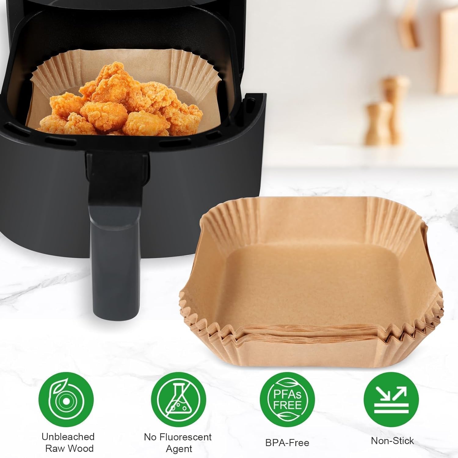 200pcs-air-fryer-liners-parchment-paper-for-bella-4qt-slim-air-fryer-non-stick-unbleached-airfryer-liner-sheets-disposable-for-bella-air-fryer-accessories-4qt-bella-6qt-slim-air-fryer