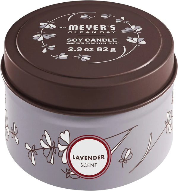 CLEAN DAY Soy Tin Candle, 12 Hour Burn Time, Made with Soy Wax and Essential Oils, Lavender, 2.9 Oz1