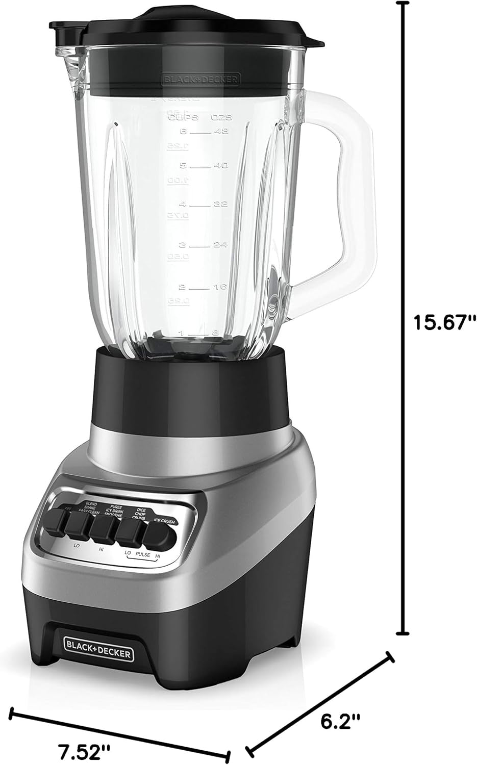 black-decker-powercrush-multi-function-blender-with-6-cup-glass-jar-4-speed-settings-silver