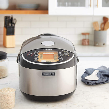 Zojirushi NP-NWC18 Pressure Induction Heating 10-Cup Rice Cooker and Warmer, Black2
