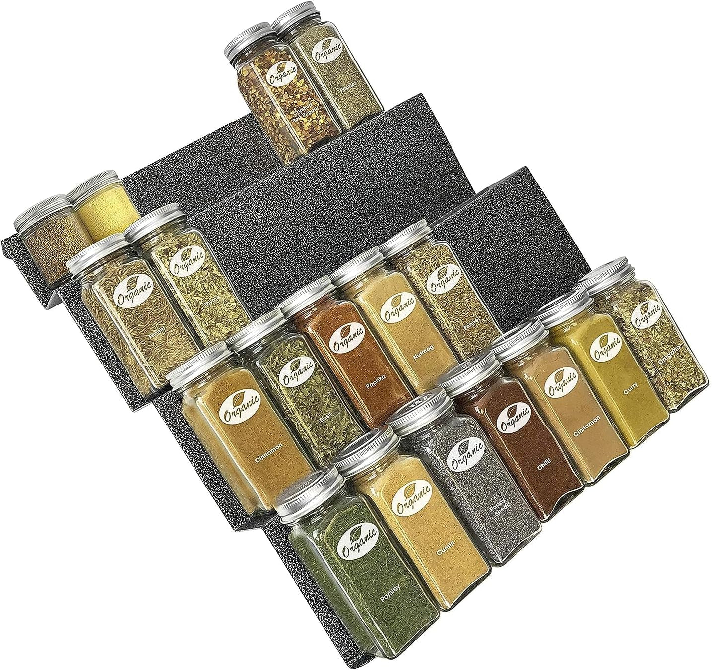 ®-spice-drawer-organizer-heavy-gauge-steel-4-tier-rack-drawer-insert-tray-for-jars-herbs-and-seasoning-kitchen-cabinet-storage-silver-metallic-large
