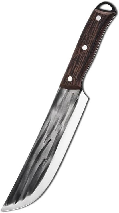 Meat Cleaver, 7.5 Inch Kitchen Meat Cleaver Forged Chef Knife Sharp Butcher Knife Slicing Boning Cooking Knife Vegetable Cutting Fruit Paring Tools1