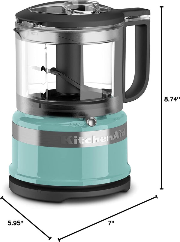 Kitchenaid 3.5 Cup Food Chopper KFC3516AQ, Aqua Sky | Dishwasher-Safe Work Bowl, Stainless Steel Multi-Purpose Blade, 2 Speeds plus Pulse, Easy Cord Wrap4
