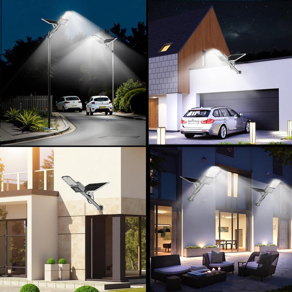 12000W Solar Street Lights Outdoor Waterproof, 450000LM Super Bright LED Beads Commercial Solar Flood Lights with Remote Control for Patio, Street, Court and Parkling Lot7