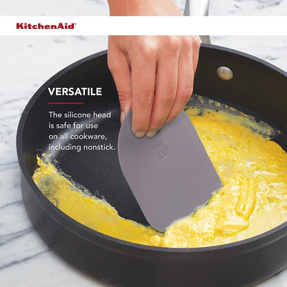Kitchenaid Gourmet Bowl Scraper, Set of 2, Aqua Sky and Storm Grey3