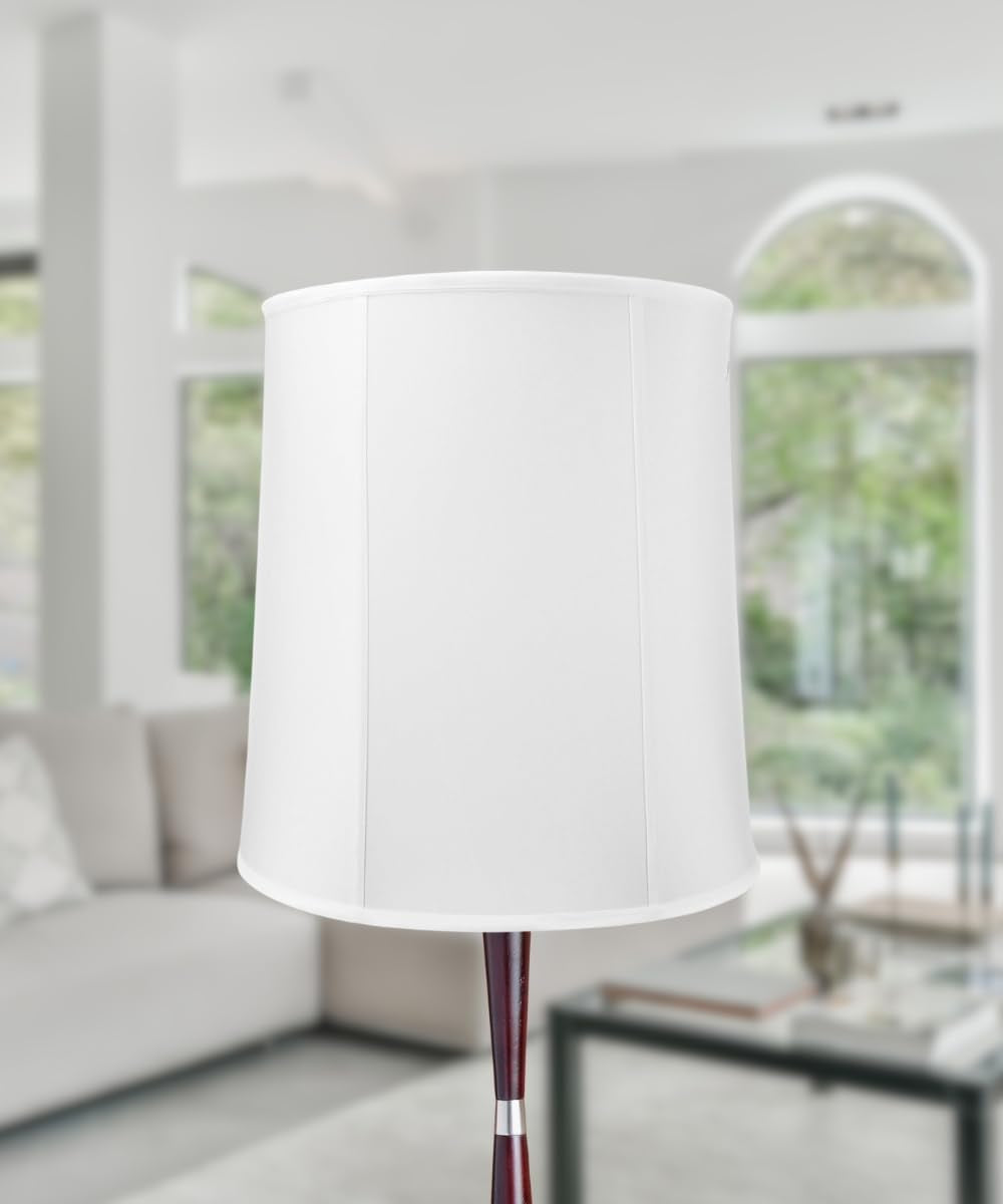 14x16x17-prestige-tall-drum-lampshade-with-brass-spider-fitter-perfect-for-desk-and-tall-table-lamps-large-cylinder-shade-replacement-white-shantung-fabric