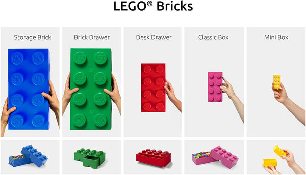 LEGO Storage Brick 8 12.1 L Storage Box with Lid Blue7