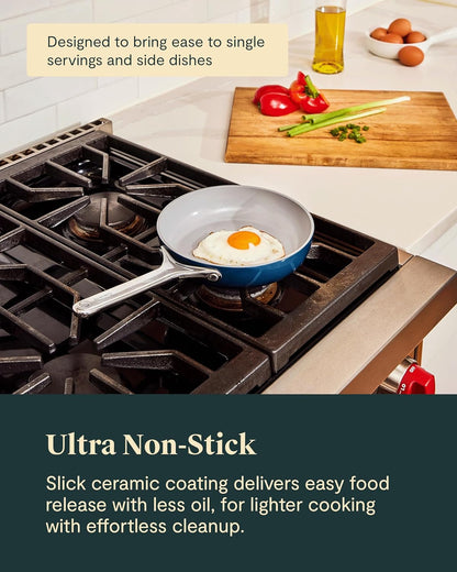Caraway Non-Stick Ceramic-Coated Mini Fry Pan (1.05 Qt, 8") | Non-Toxic, PTFE and PFOA Free, Oven Safe and Compatible with All Stovetops (Gas, Electric and Induction), Cream4