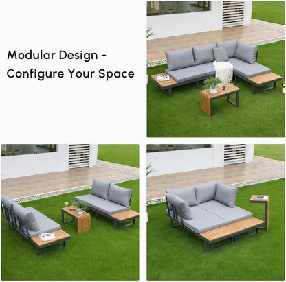 4-Seater Outdoor Conversation Set for Gardens, Decks, and Backyards2