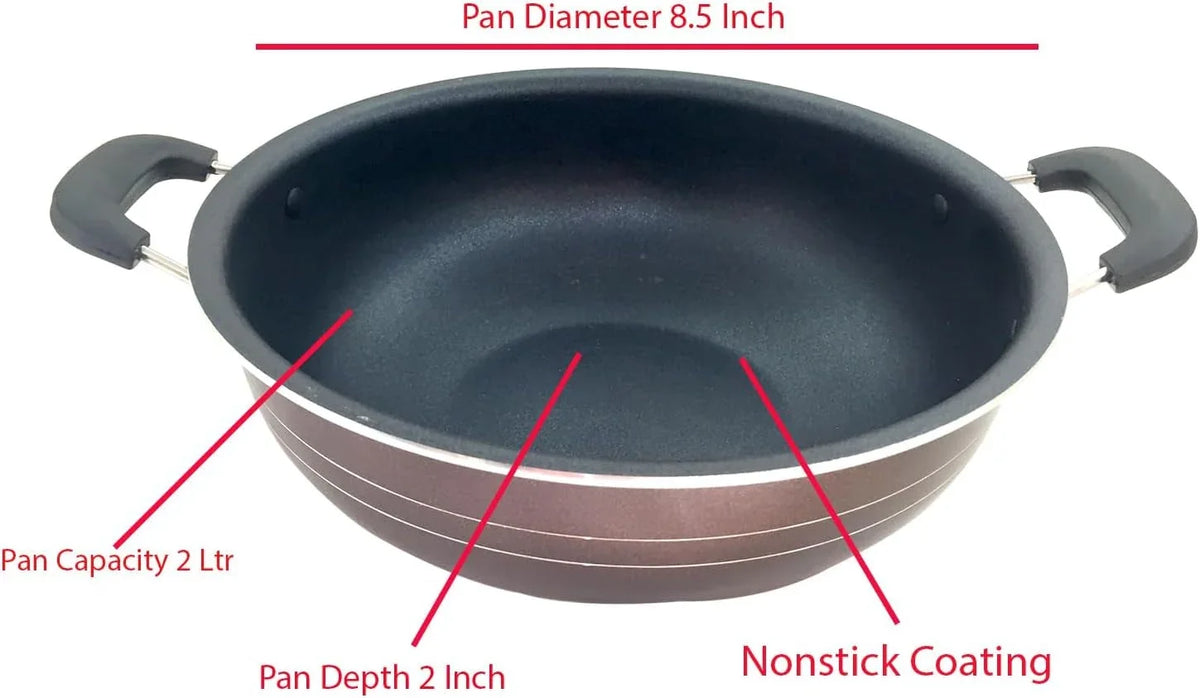 nonstick-kadhai-with-lid-2l-all-purpose-pan-deep-fry-pan-for-indian-cooking-stir-fry-aluminium-wok-deep-fry-skillet-cookware-cooking-pan