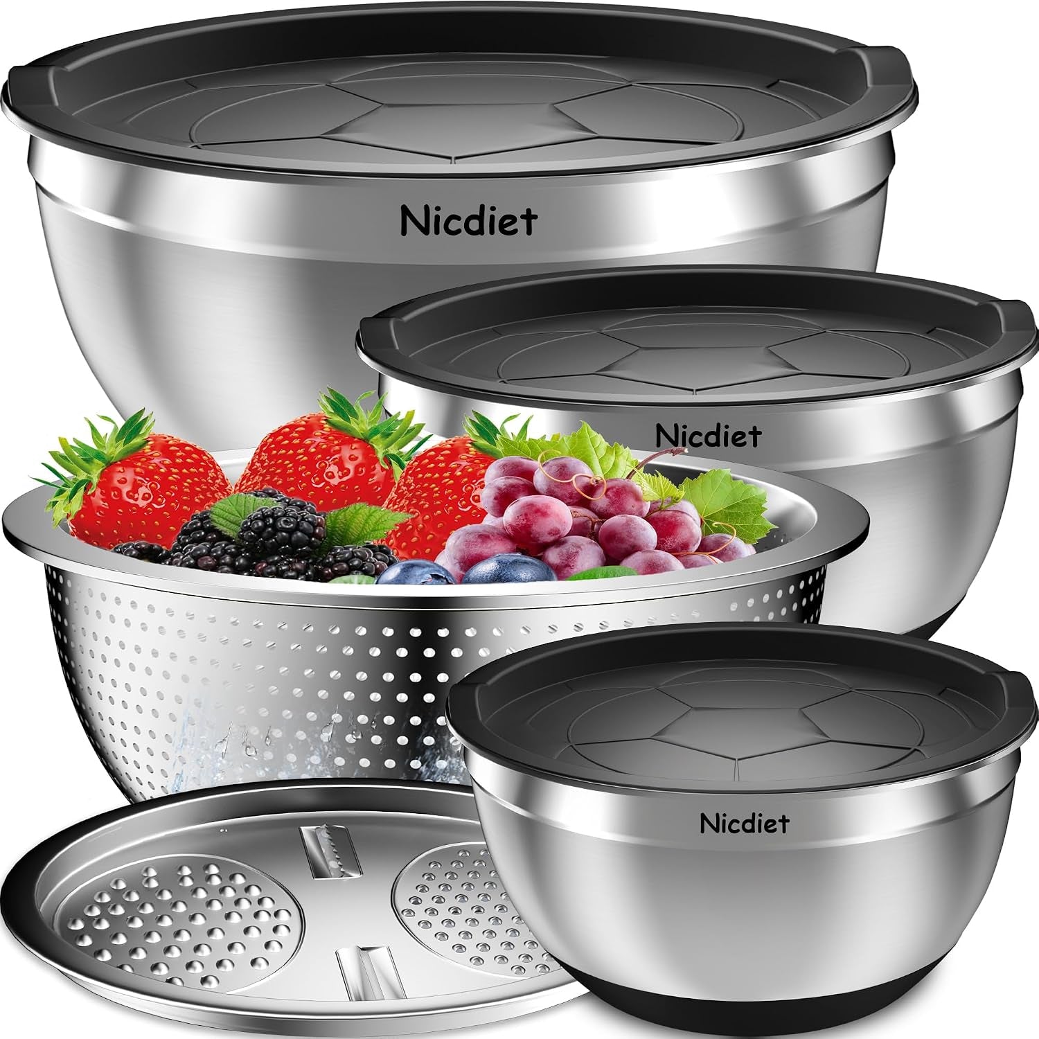 mixing-bowls-with-airtight-lids-stainless-steel-mixing-bowl-set-with-3-nesting-kitchen-metal-bowls-colander-grater-non-slip-bottoms-size-1-5-2-5-5-qt-great-for-mixing-serving-black