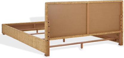 SAFAVIEH Couture Collection - Glenburg King Bed, Natural Woven Banana Stem & Wood Frame, Tropical Coastal Design, No Box Spring Needed (SFV1327A-K)10