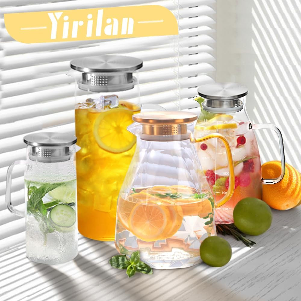 glass-pitcher-2-2-liter-water-pitcher-with-lid-iced-tea-pitcher-for-fridge-carafe-with-lid-glass-water-jug-for-juice-milk-cold-or-hot-beverages-2-quart