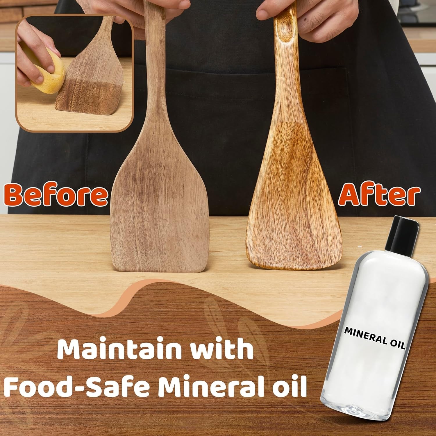 wood-cooking-utensils-set-5-pcs-wooden-spoons-for-cooking-includes-stainless-wood-kitchen-tongs-non-stick-wooden-utensil-set-with-innovative-finger-groove-non-slip-notch-design-black