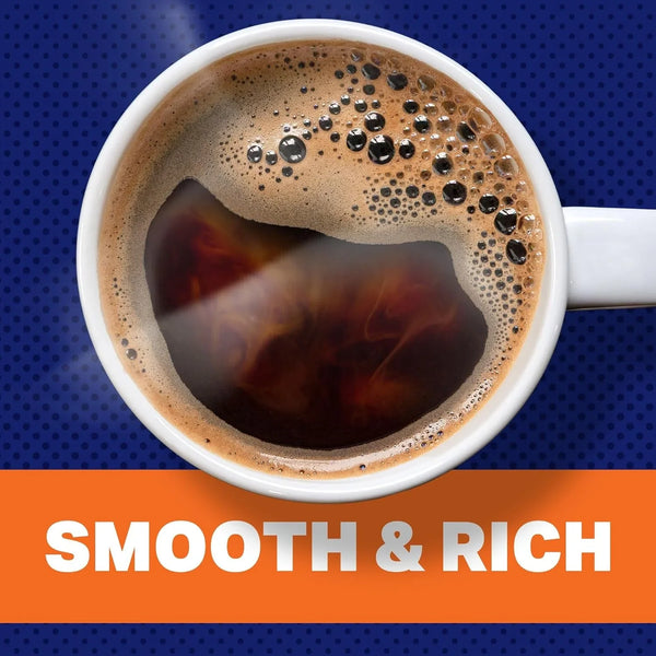 Ground Coffee, Half Caff Original Medium Roast, 25.6 Oz | Half Caff Medium Roast Coffee, Smooth & Rich, Full-Bodied Flavor, Rich Aroma, Roasted in the USA since 1892, Kosher4