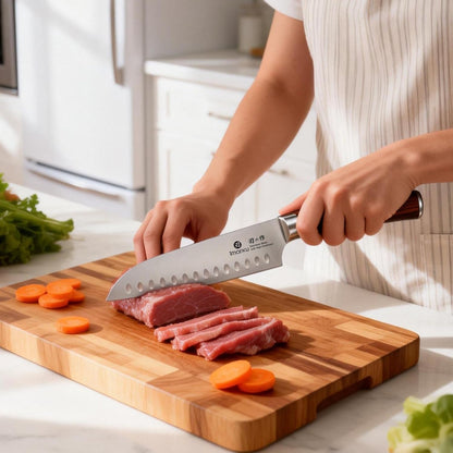 Santoku Knife 7 Inch Japanese High Carbon Stainless Steel Chef Knife6
