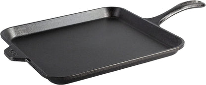 Pre-Seasoned Cast Iron Square Griddle, Pfas-Free, 11 Inches | Cast Iron for Pancakes, Eggs, Bacon & Grilling Favorites, Durable & Even Heat Distribution, Non-Toxic, Made in USA1