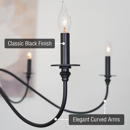 Archer 47" Large Farmhouse 6-Light Chandelier for Living Room2
