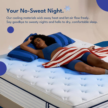 12 Inch Queen Size Mattress, Hybrid Mattress in a Box, Cooling Gel Memory Foam and Individual Pocket Springs for Pressure Relief, Certipur-Us Certified, Medium Firm Feel6