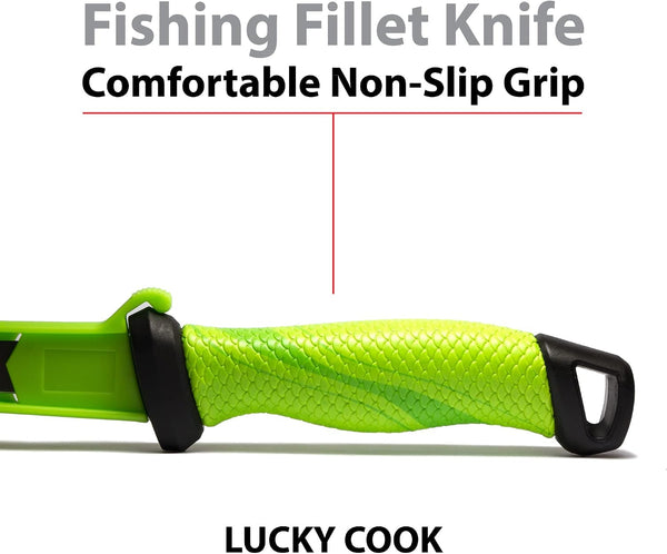 Sharp Curved Fish Fillet Knife 6.5 Inch, Flexible Thin and Sturdy Knife with Ergonomic Handle2