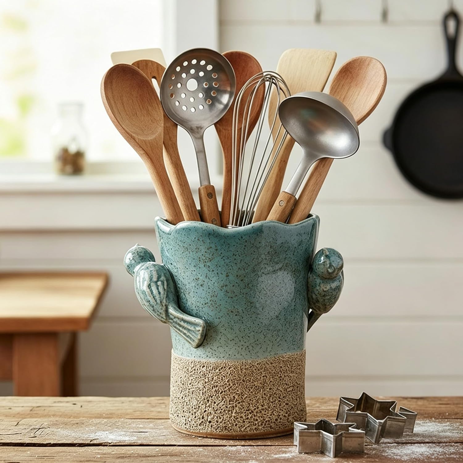 6-38-h-utensil-holder-for-kitchen-counter-modern-farmhouse-cooking-utensil-holder-and-crock-home-kitchen-decor-ceramic-utensil-organizer-for-spatula-ladle-eggbeater-rolling-pin-blue-and-brown