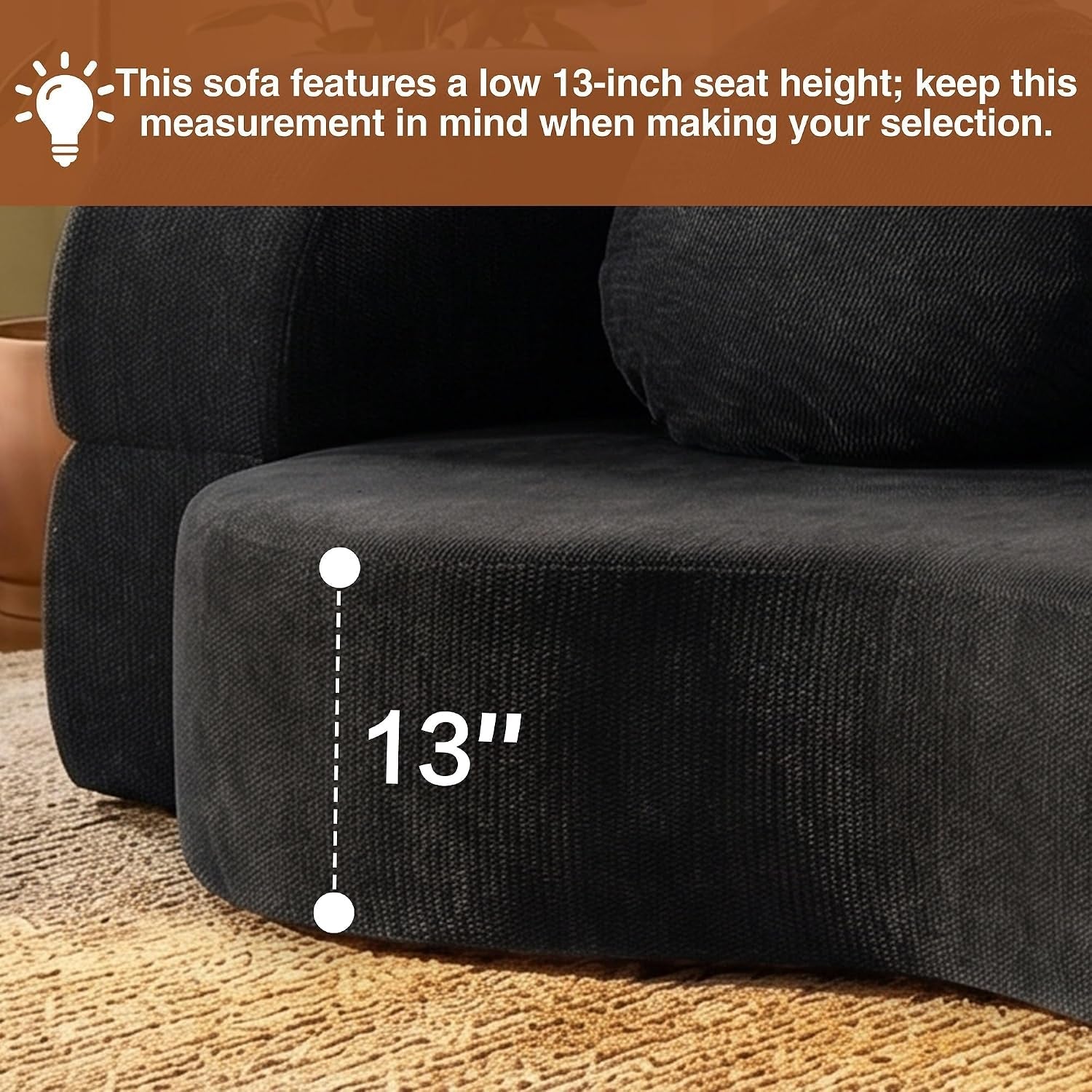 78-convertible-sofa-bed-sleeper-boneless-futon-sofa-black