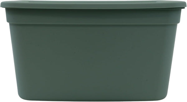 Edge Plastics Classic Storage Tote, Durable Storage in for Home or Garage with Secure Snap Lid Designed for Stacking (6, Light Green, 5 Gallon)6