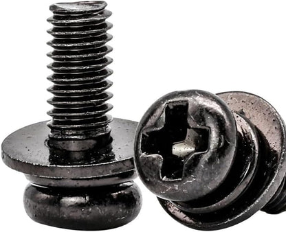 20 PCS Vesa Screws, VESA Compatible M4X10Mm Tv/Monitor Wall Mount Screws for 75X75Mm and 100X100Mm Brackets. Phillips Head M4 X 10Mm Black with Washers6