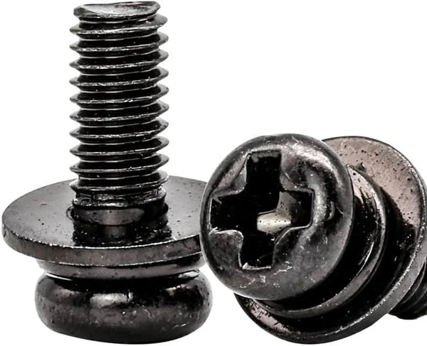 20 PCS Vesa Screws, VESA Compatible M4X10Mm Tv/Monitor Wall Mount Screws for 75X75Mm and 100X100Mm Brackets. Phillips Head M4 X 10Mm Black with Washers6