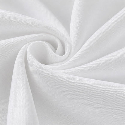 2-Pack 60X102 Inch White Table Cloths, Solid Stain and Wrinkle Resistant Oblong Tablecloth, Premium Plain Weave Polyester Fabric Rectangle Table Linen Covers for Hotel, Wedding9
