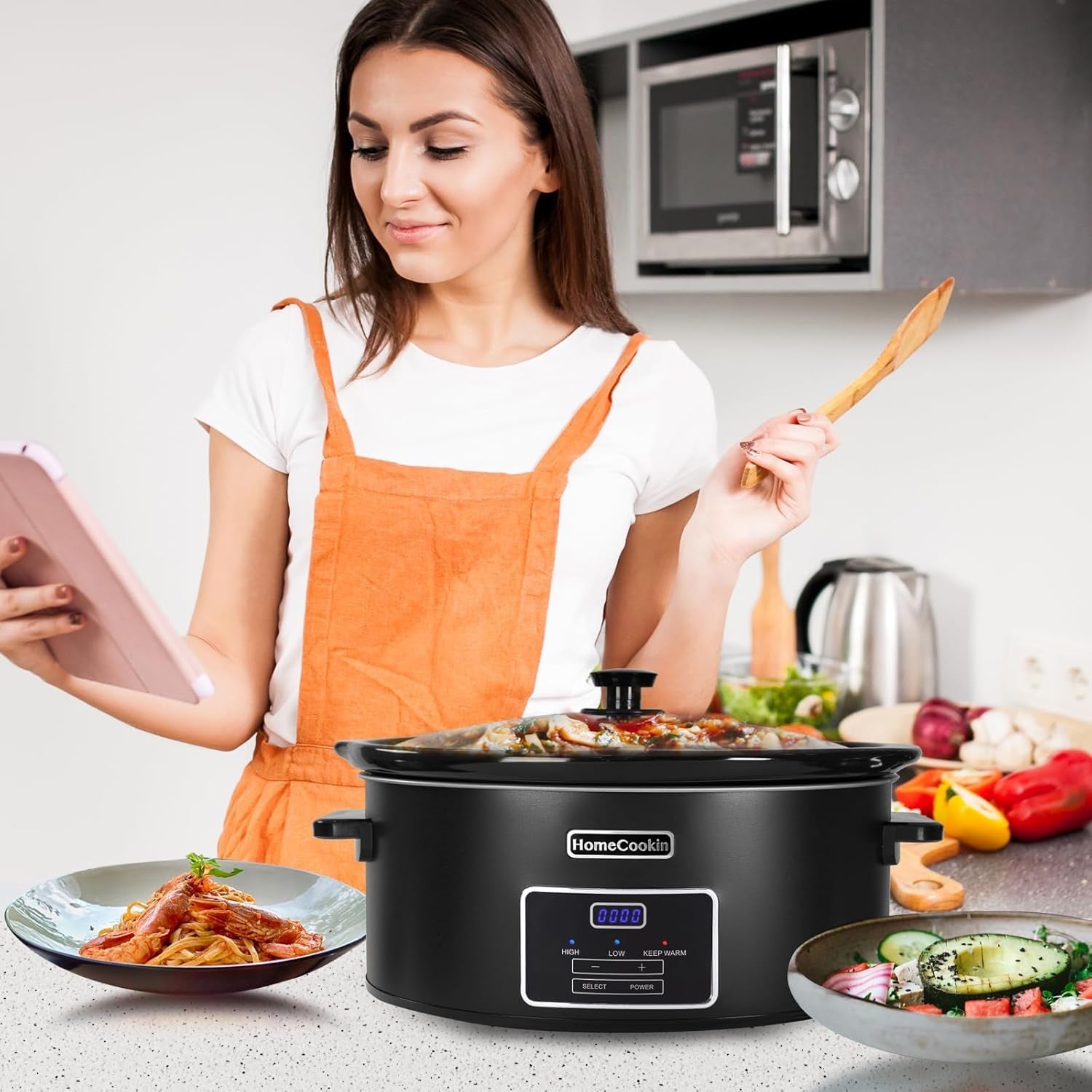 7-quart-programmable-slow-cooker-kitchen-appliances-perfect-kitchen-small-appliance-for-family-dinners-black-stainless-steel