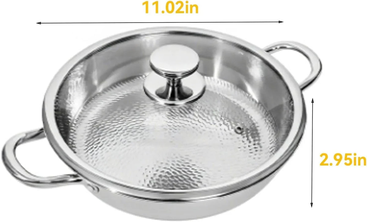 titanium-hammered-pan-upgrade-double-handle-no-coating-non-stick-titanium-cookware-ultra-durable-scratch-resistant-even-heating-frying-pans-compatible-with-all-cooktops-11-02in-lid