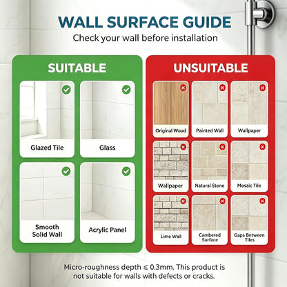 Adhesive Acrylic Corner Shower Caddy, Bathroom Shelf - 2 Pack4