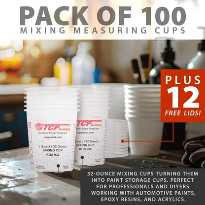 Paint Mixing Cups, 32-Ounce, Box of 100, Plastic Measuring Cups5