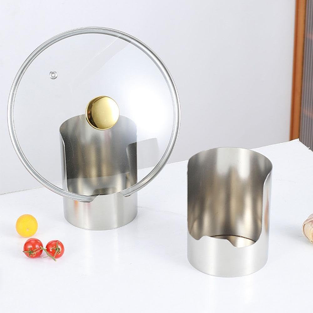 2-in1-multi-functional-kitchen-utensil-holder-heavy-duty-stainless-steel-pot-lid-spoon-rack-space-saving-vertical-stand-for-spatulas-tongs-ladles-countertop-organizer-thickened-storage-stand1pc