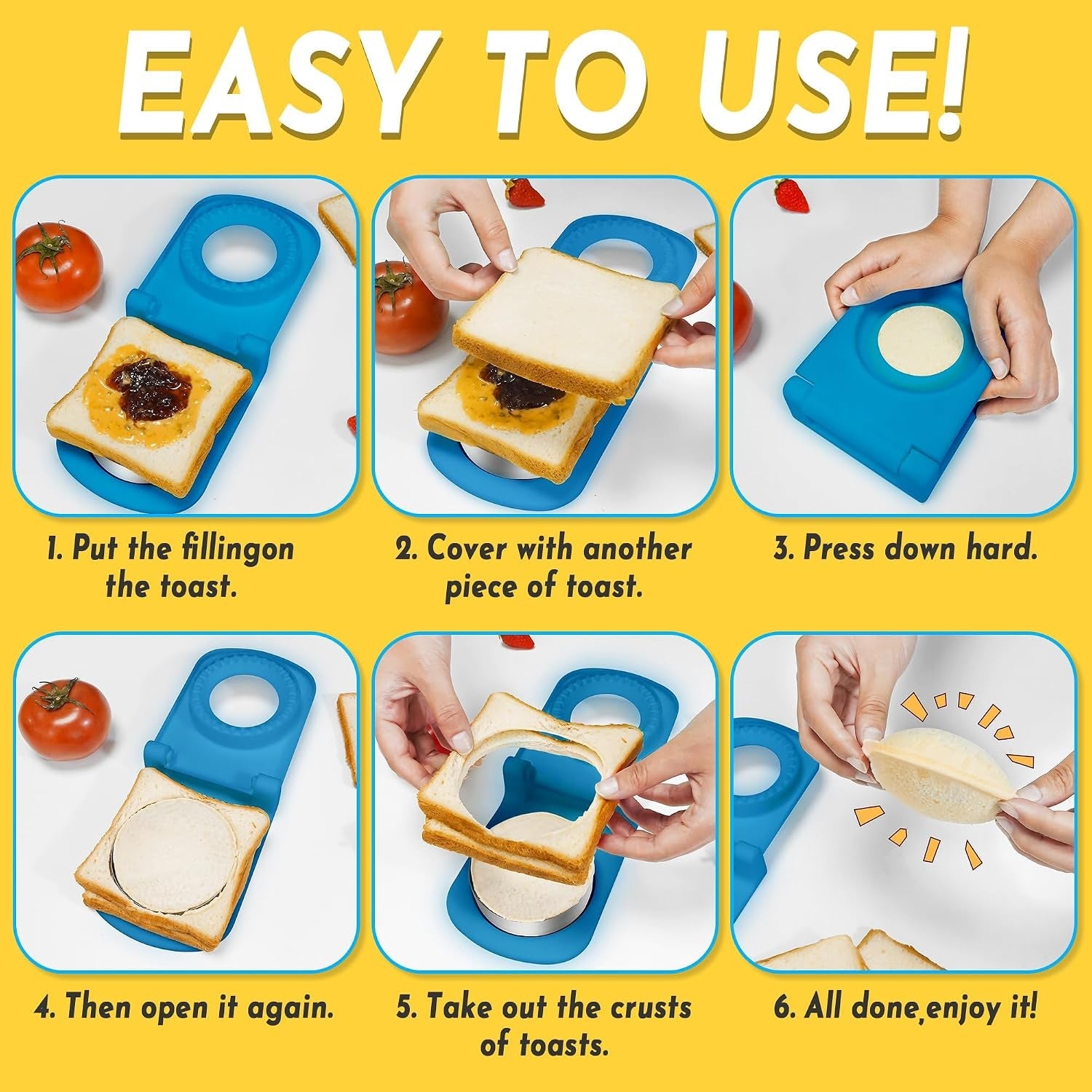 sandwich-cutter-and-sealer-stainless-steel-decruster-sandwich-maker-peanut-butter-and-jelly-crustless-sandwich-bread-pancake-maker-cookie-cutter-for-kids-children-boys-girls