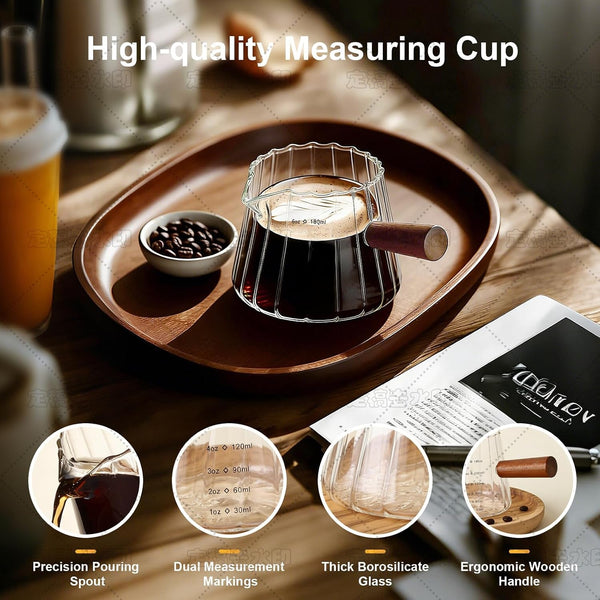 Espresso Measuring Cup, 6 Oz Espresso Shot Glass with ML Scale3