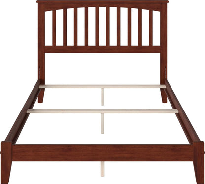 , Mission Full Foundation Bed, Walnut5