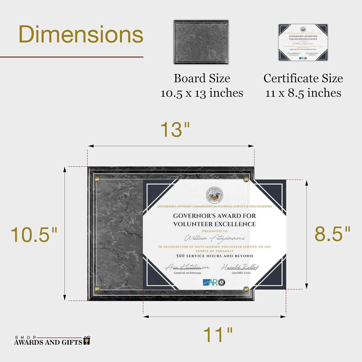 8-5-x-11-certificate-frame-holder-slide-in-wall-plaque-display-10-5-x-13-inch-board-black