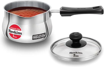 Stainless Steel Tpan 1.5L with Glass Lid1