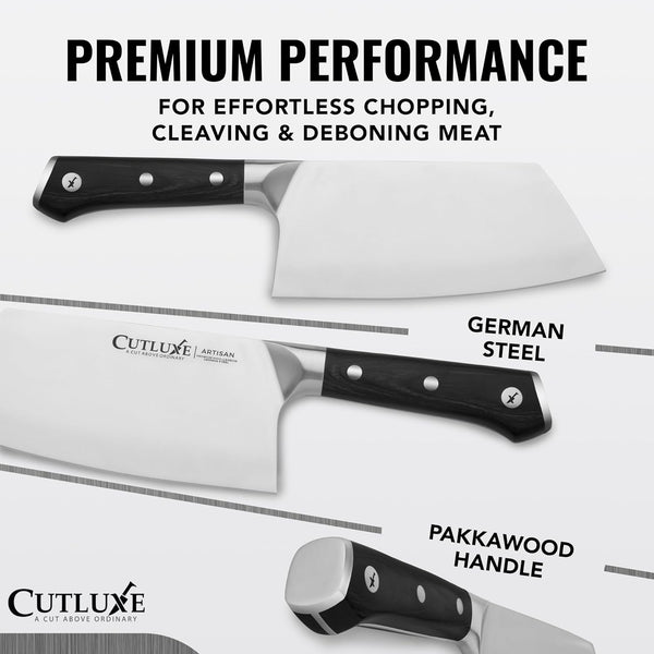 Meat Cleaver Knife, 7" Heavy Cleaver Butcher Knife – German Steel2