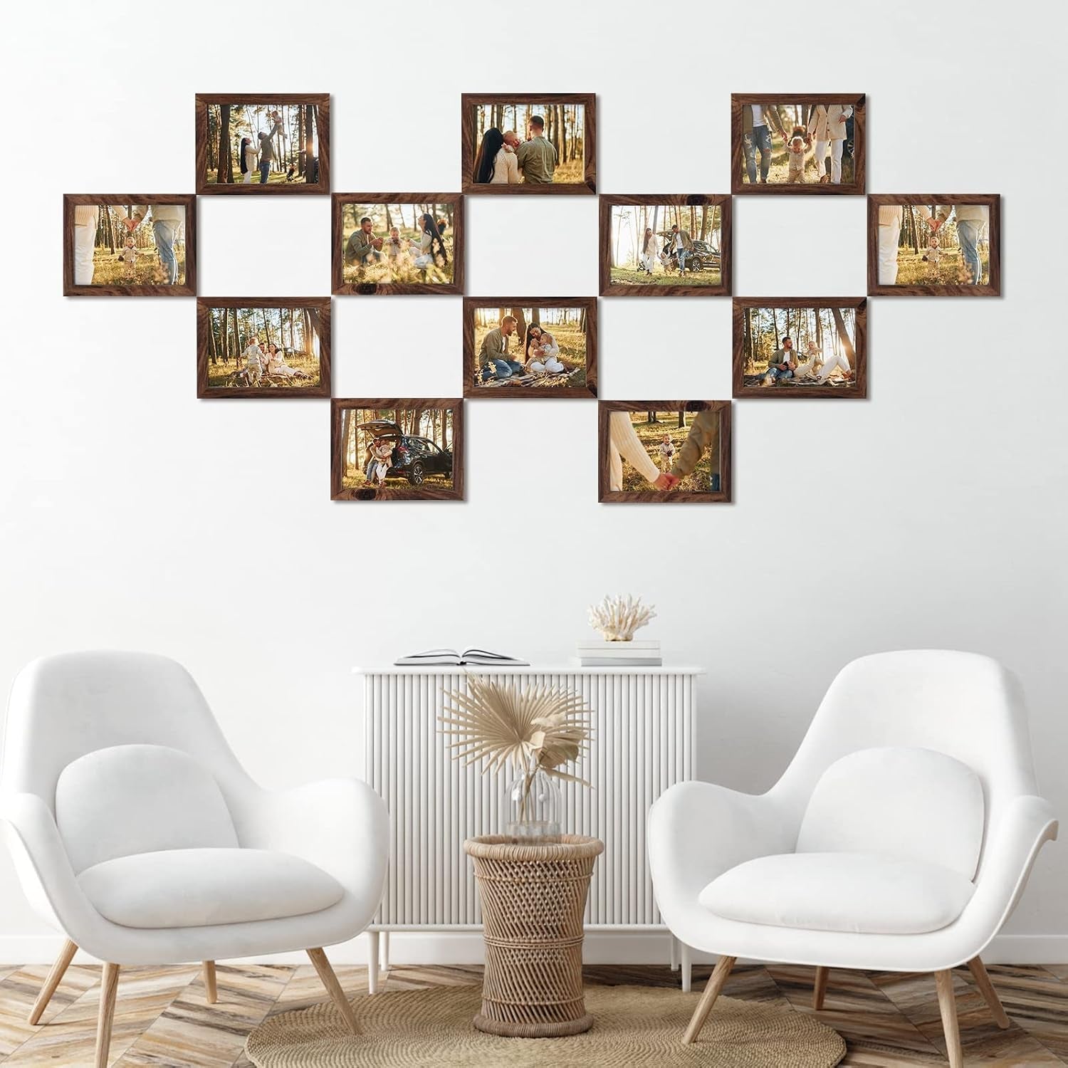 5x7-picture-frame-brown-set-of-12-multi-rustic-walnut-wood-color-5-by-7-photo-frames-bulk-for-wall-or-tabletop-display