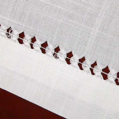 Set of 6 Handmade Hemstitched White Table Placemats 12X18 Inches2
