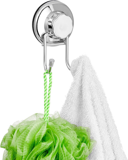 Suction Cups Shower Caddy Soap Dish Double Bath Hook-Bath Organizer Kitchen Storage Basket for Shampoo, Conditioner, Soap- anti Rust Stainless Steel (Set of 3)6