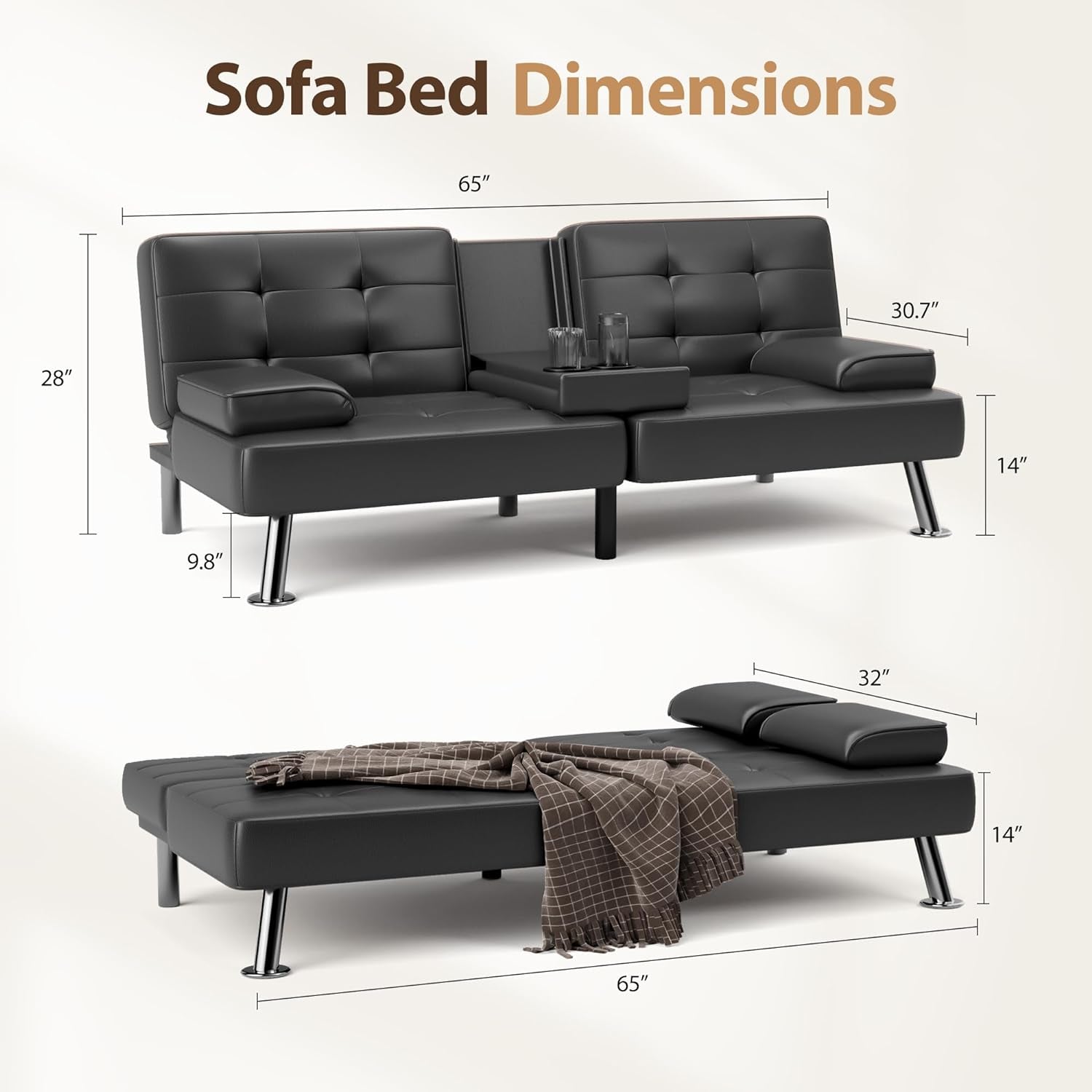 leather-convertible-futon-sofa-bed-folding-sleeper-loveseat-couch