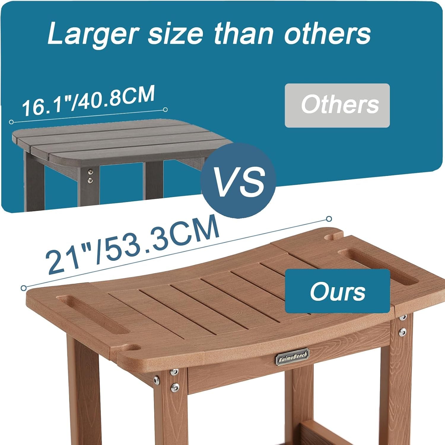 poly-shower-stool-for-inside-shower-waterproof-shower-bench-for-shaving-legs-heavy-duty-plastic-bathroom-chair-seat-with-handles-adjustable-feet-foot-rest-no-maintenance-brown