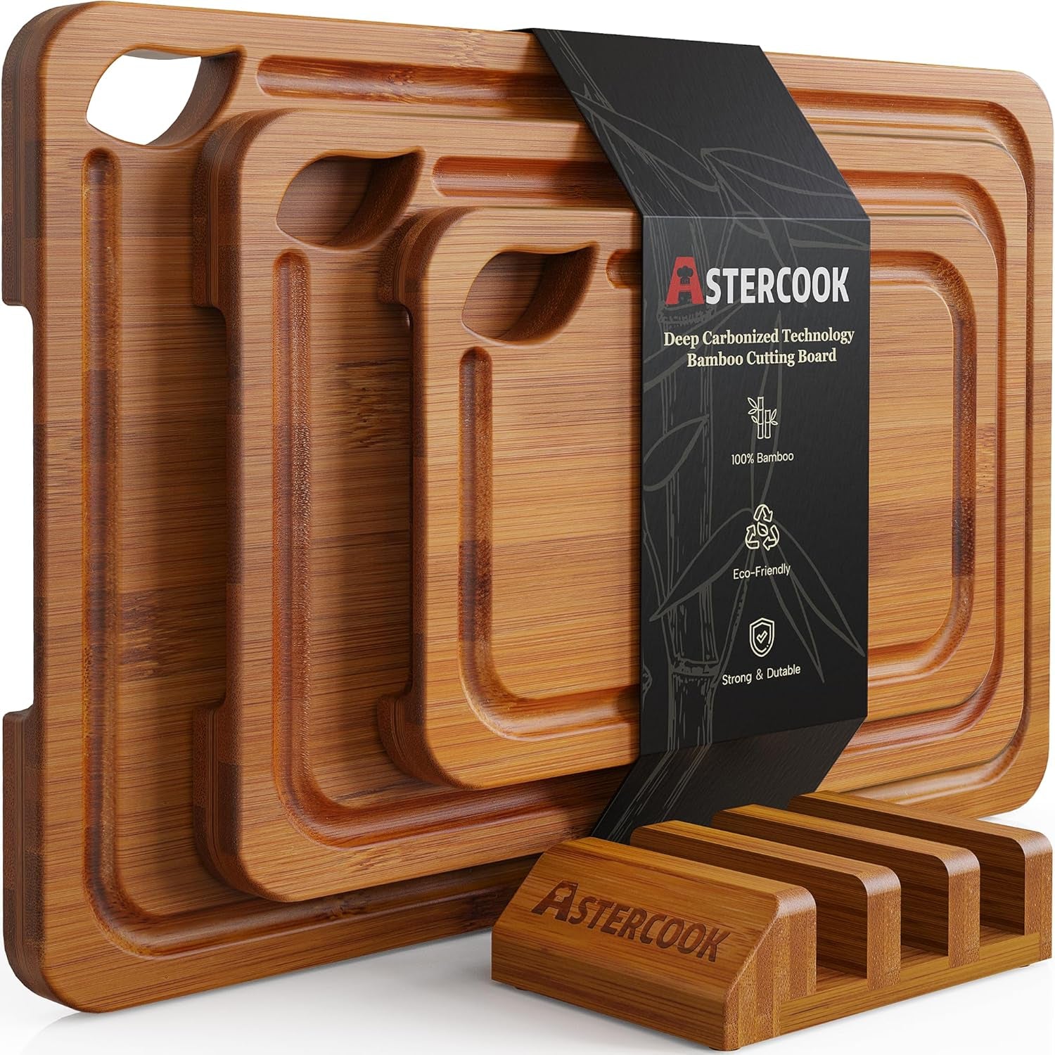 deep-carbonized-bamboo-cutting-boards-for-kitchen-with-wood-storage-stand-reversible-charcuterie-chopping-boards-with-juice-grooves-and-easy-grip-handles-fathers-day-gift-for-men