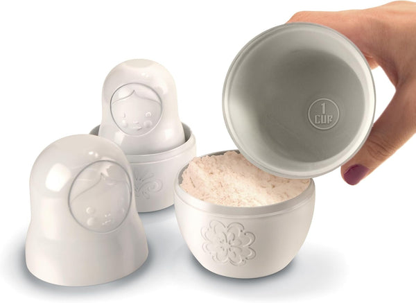 Genuine Fred M-CUPS Matryoshka Measuring Cups, Set of 6, Russian Doll Nesting Measuring Cups, White4