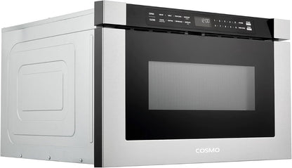24 In. Haven Coll 1.2 Cu. Ft. Built-In Microwave Drawer, Stainless Steel |  COS-12MWDSS-NH Touch Controls, 11 Power Levels, 1000W, Child Lock Function, Defrost Functions, Automatic Presets6
